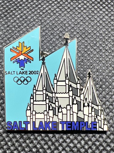 2002 SALT LAKE CITY WINTER OLYMPIC GAMES TEMPLE! PIN - Picture 2 of 4