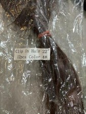 Clip In Hair Extensions 22'' Color 4 12 Pieces