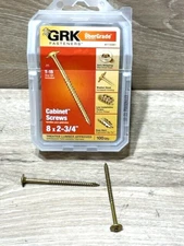 Screws GRK Fasteners Ubergrade No. 8 X 2-3/4 In.  Star Cabinet  100 Pk FREE SHIP