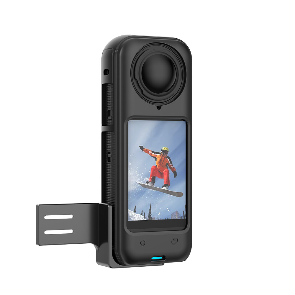 Microphone Metal Expansion Mount Holder+Cable for Insta360 X4 Camera Accessories-image