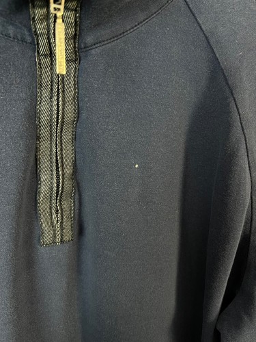 Valentino Jeans Vintage Men Blue Y2K Cotton 1/4 Zip Sweatshirt Italy Size L - Picture 13 of 13