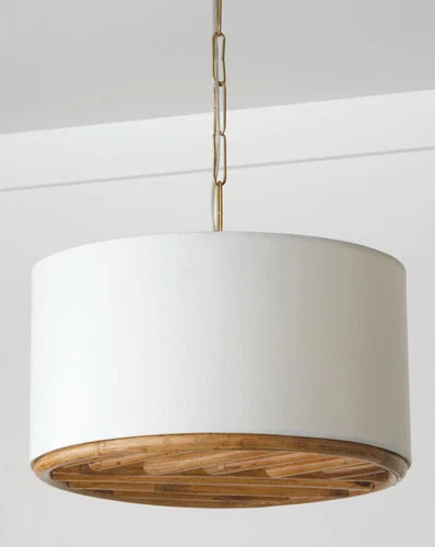 Capital Lighting 247431 Soleil 3 Light 17"W Semi-Flush Drum - Brass - Picture 3 of 4