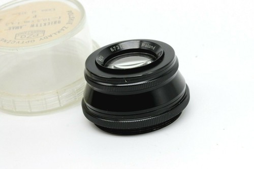 Vintage MACRO lens for enlarger AMAR 4.5/105 Red P Black PZO M42 Mount - Picture 3 of 13