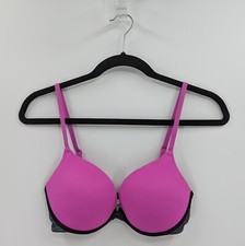 Victoria's Secret PINK Bra 34C Purple Gray Colorblock Push Up-READ