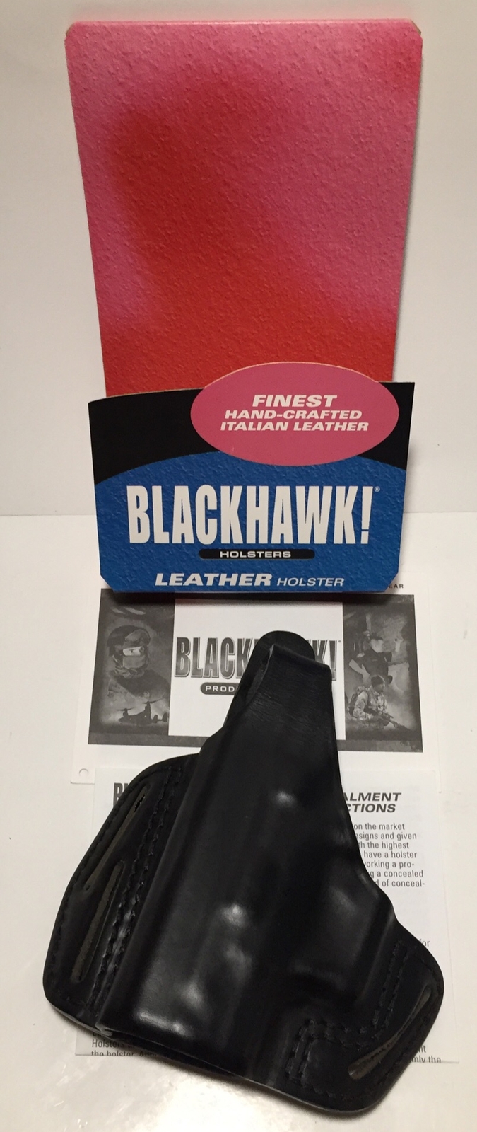 Blackhawk Leather 3 Slot Pancake Holster XD Compact Left Hand LH Size 16 CQC