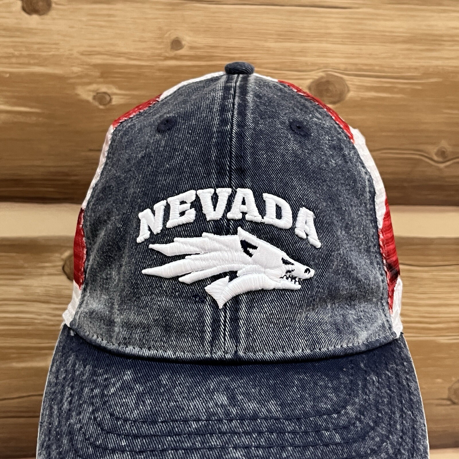 Nevada Wolf Pack Hat Cap Snap Back Multicolor Mes… - image 2