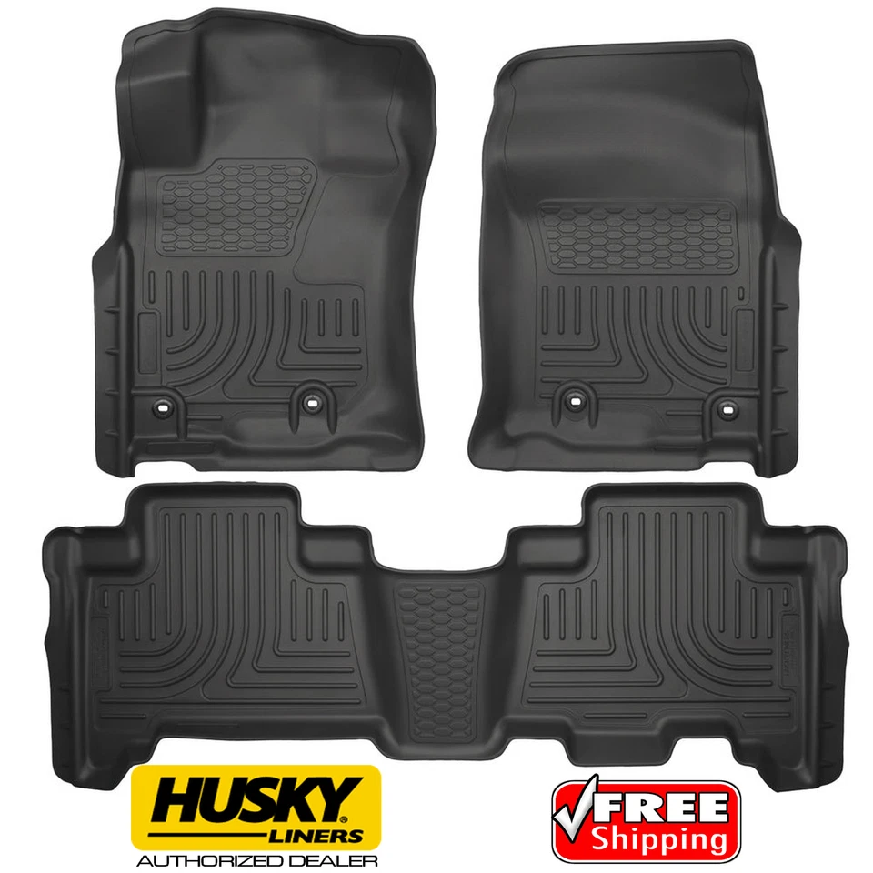 Напольные коврики Husky WeatherBeater 99571 для Toyota 4Runner Lexus GX460 3 шт черные - Изображение 3 из 4