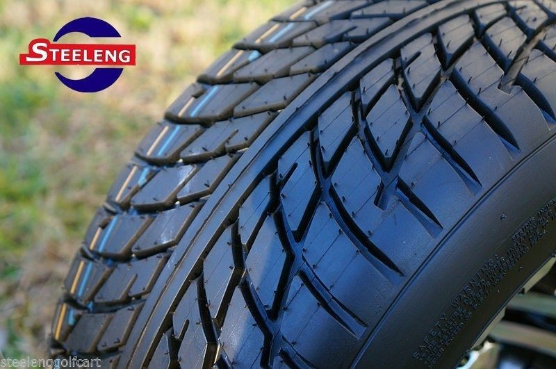 STEELENG GOLF CART 205/50-10 (18"x8"-10") DOT LOW PROFILE TIRES SET OF 4 
