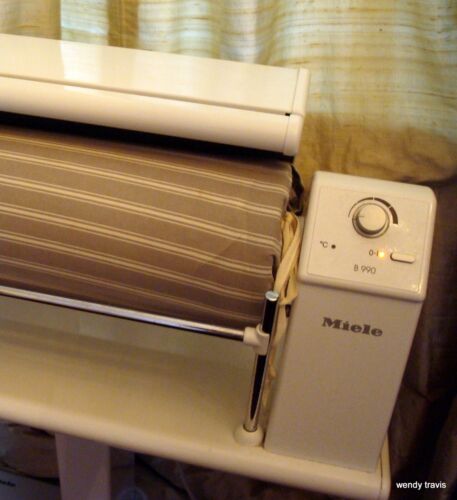 AFFORDABLE, SUSTAINABLE STRIPEY GREY ROTARY IRON COVERS FOR MIELE & OTHERS - Picture 5 of 11
