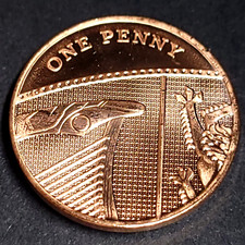 UNITED KINGDOM Great Britain ONE (1) PENNY COIN 2010 (QUEEN ELIZABETH II) UNC