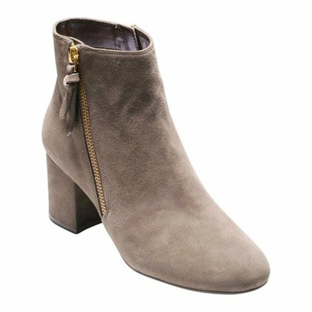 Cole Haan Womens Saylor Grand Bootie ll Morel Suede Ankle Boots
