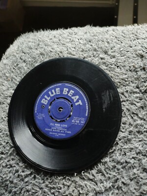 I'LL FIND LOVE-BASIL GABIDON.REGGAE VINYL 7''45RPM.BLUE BEAT.GD+