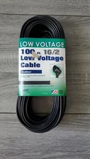 100' Low Voltage Pond/Landscape Lighting Cable 16 gauge-2 conductor-13 amps max