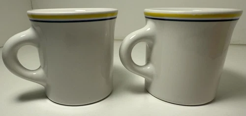 Homer Laughlin Vintage Restaurant Ware Mugs (set Of 2)