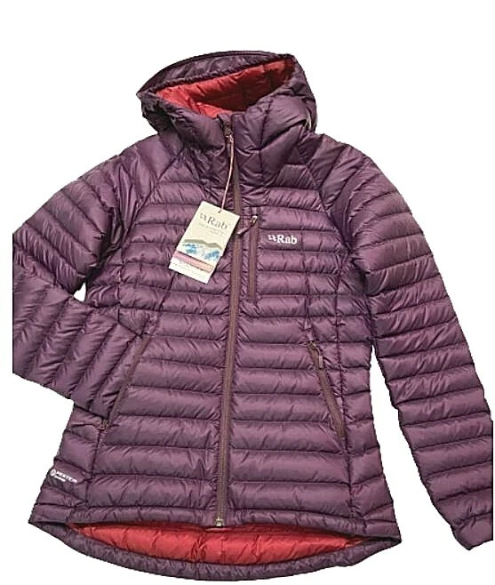 Opsommen volume Teken een foto $280 Rab Microlight Alpine Jacket NWT Sz S Women Purple Down Snow Ski  Eggplant | eBay