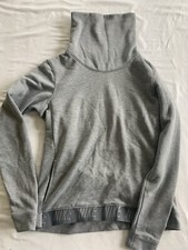 Womens Nike Gray oversized Sweatshirt Pullover Size XS high neck