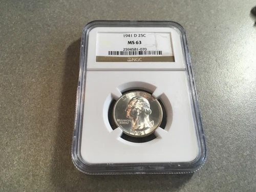 1941 D Washington Quarter MS63 NGC