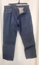 Levi's 501 XX Original Shrink to Fit Jeans Blue Button Fly Straight Mens 38x30