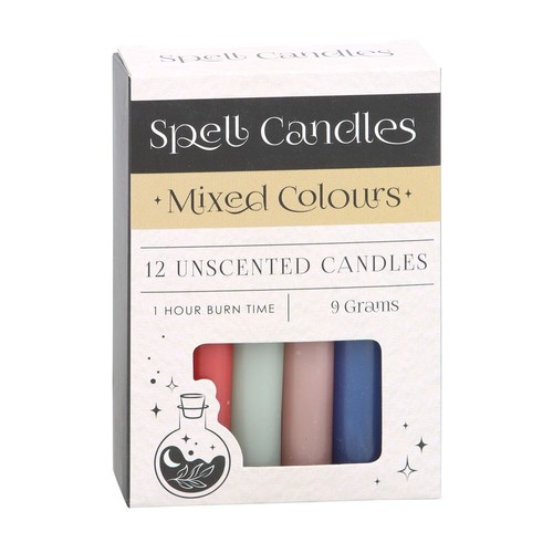 Herbal Magic Spell Casting Wax Candles 12 Pack Pagan Wiccan Protection Happiness - Picture 10 of 21