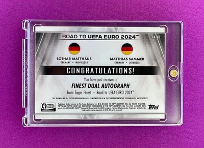 Lothar Matthaus + Matthias Sammer /DUAL AUTOGRAPH | eBay