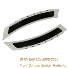 Pair Smoke Bumper Side Marker Turn Light Reflector For BMW 5 Series E60 E60 LCI