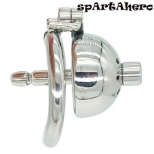 Stainless Steel Lock Male Chastity Device Chastity Cage Tube Curve Ring Men