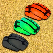 3 Sets Lenses Replacement for-Oakley Fuel Cell Polarized-Black Orange Red Green