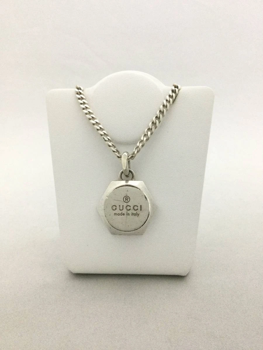 Collier chaîne GUCCI Hexagon Kihei accessoires argent hexagonal 925 [B995902]