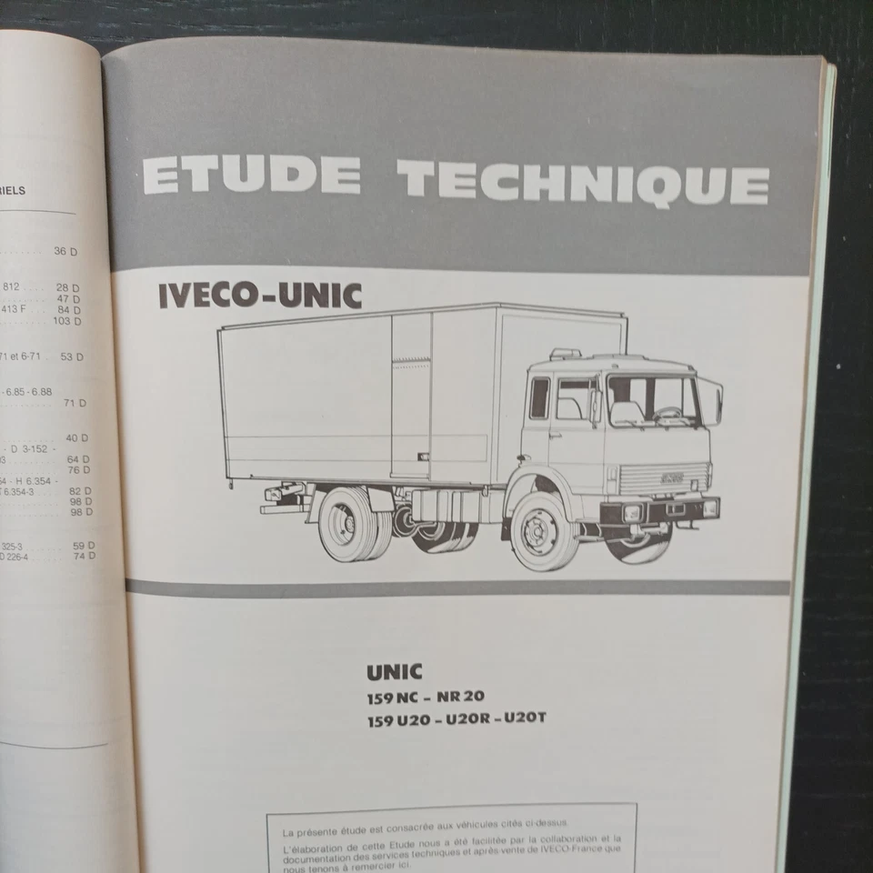 revue technique Iveco 159 NC NR 20 159 U 20 U 20 R U 20 T RT diesel Iveco unic - Photo 3/4