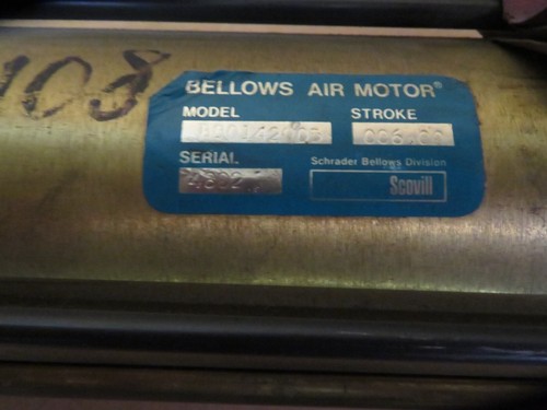 Bellows B80142005 6.00" Stroke Air Motor - Picture 3 of 3