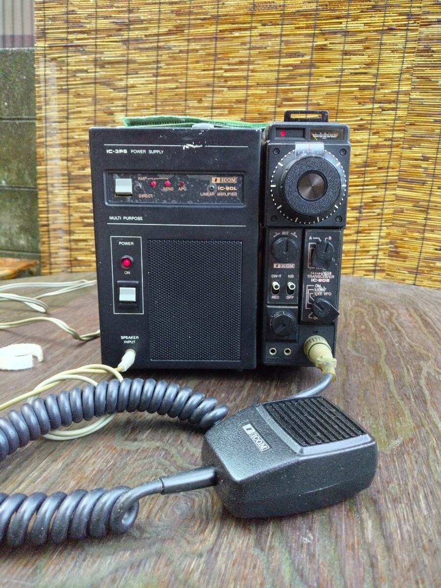 ICOM IC-3PS POWER 　 IC-20L AMPLIFIER ICOM Icom transceiver IC-3PS POWER SUPPLY+IC-20L LINEAR
