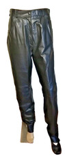 Reed Sportswear Vintage Womens Leather Pants Motorcycle Pants 30 X 33.    T16