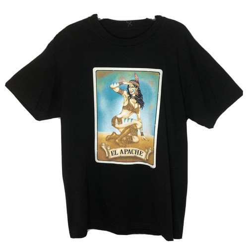 El Apache Card Game XL schwarz T-Shirt Apache Girl XL ohne Etikett frisch - Bild 2 von 3