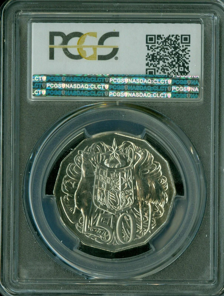 2017 AUSTRALIA 50 CENTS PCGS MS68 PQ 2ND FINEST GRADE MAC SPOTLESS  * - Image 2 of 2