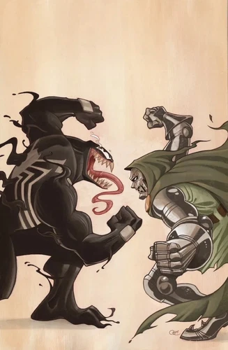 VENOM LETHAL PROTECTOR II #1 ZULLO MEGACON DR DOOM VIRGIN VARIANT-B SPIDER-MAN