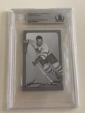 Pre Parkie Harry Watson SIGNED card Red Wings Blackhawks Leafs /1000 Beckett 10