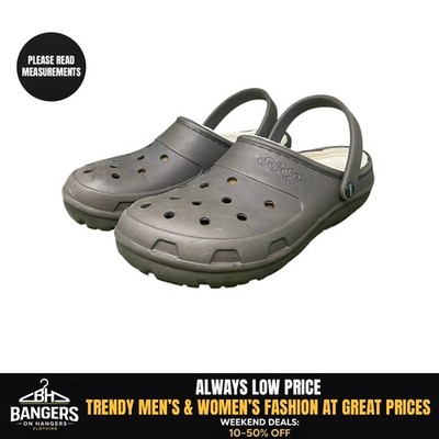 Jibbitz by Crocs Blue Slip-on Lined Clogs Men's 12 Brown 1857