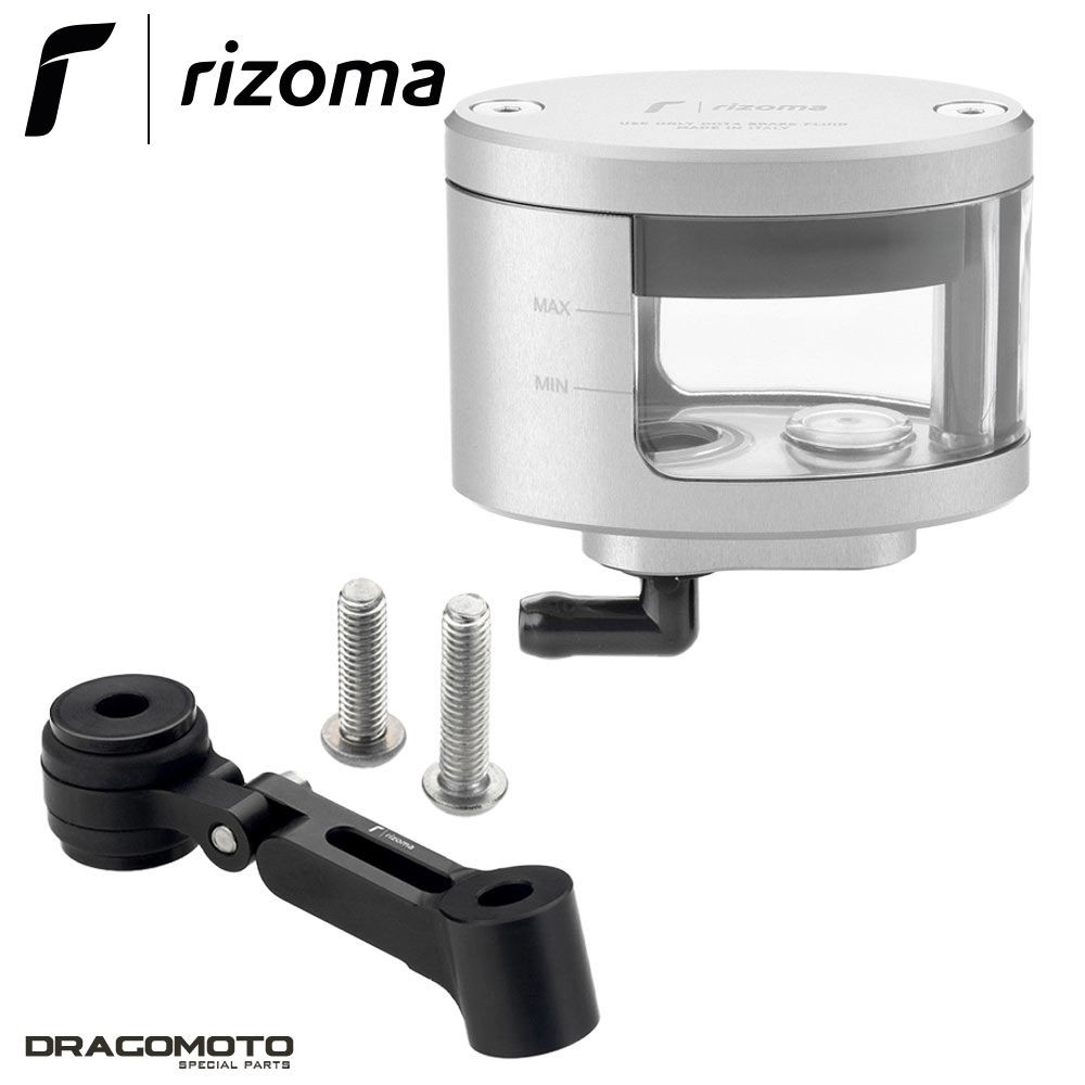 Réservoir de frein Rizoma argent pour sécuriser le fluide de la Speed Twin 1200 RS