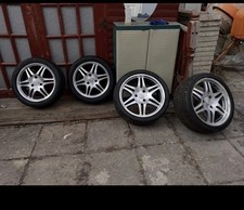 Smart Fortwo Brabus 17 Inch Alloy Wheels diamond  cut, new  tires 