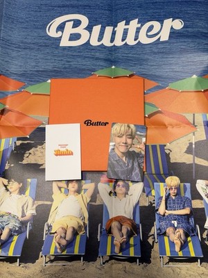 Official Full BTS Album Butter Peaches J-Hope PC Jimin Message Card Photocard