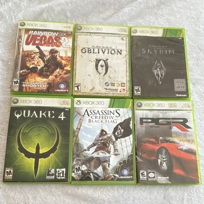 Lot of 6 Xbox 360 games Assasians Creed IV, Skyrim, Oblivion and more!