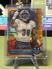 2022-23 BOWMAN CHROME U TOA TAUA 25/25 ORANGE SHIMMER REFRACTOR NEVADA SSP