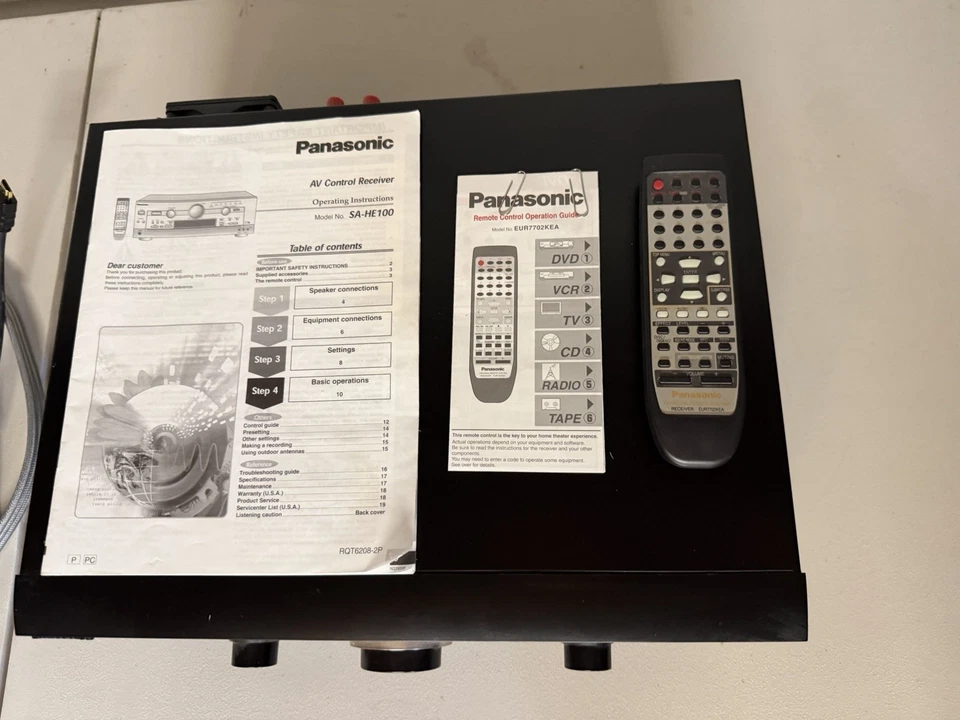 ESTATE Panasonic SA-HE100 6.1-Channel Home Theater Receiver - Image 3 of 4