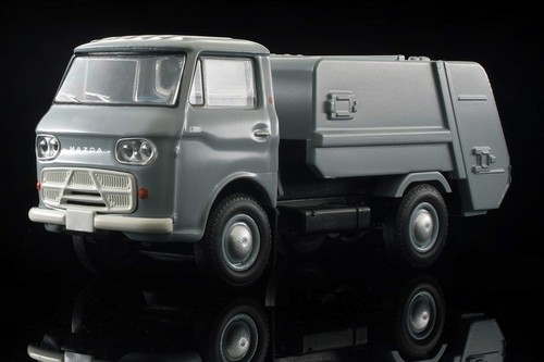 Tomica Limited Vintage 1/64 LV-186b Mazda E2000 Cleaning Truck Gray - Picture 7 of 9