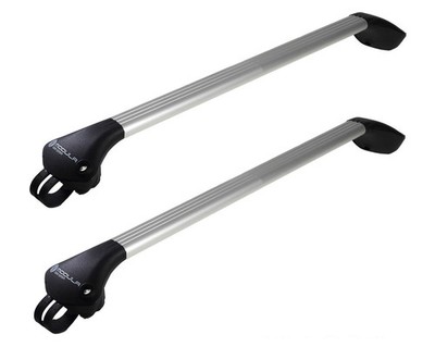 Modula Case System Oval Bar silber Universal Dachträgersystem für offene Reling