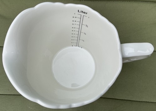 Chic Antique Denmark White Provence Messkanne ein Liter 17 cm hoch - Bild 5 von 7