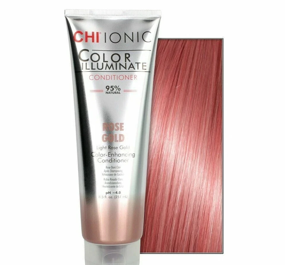 CHI Ionic Color Illuminate Color Enhancing Conditioner Rose Gold 8.5 oz - Image 2 of 4