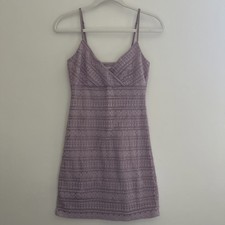 Urban Outfitters Mini Dress Size S Jessica Lavender Lace Spring Summer