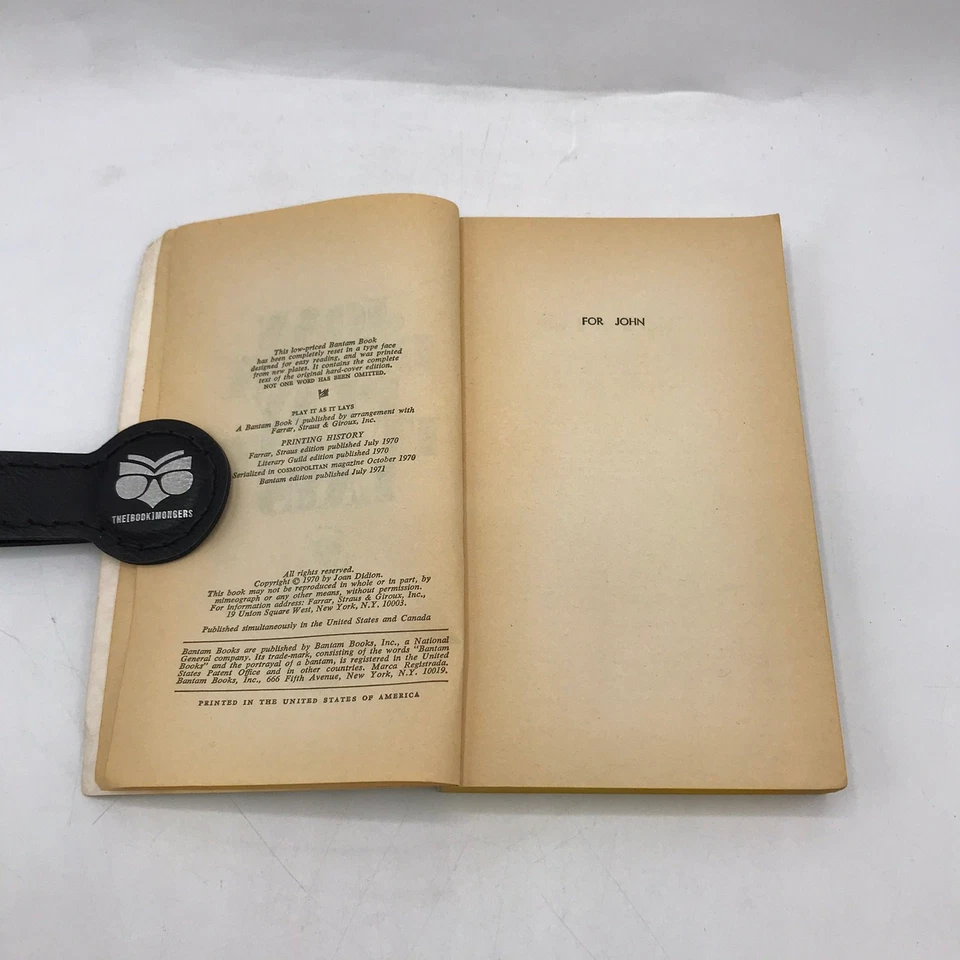 Play It As It Lays Joan Didion Psychological American Literature Feminism Novel Foto 4 de 4