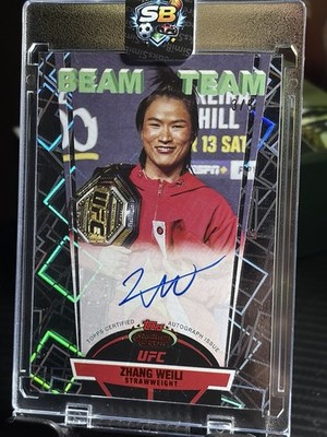 Zhang Weili Beam Team 3/5 On Card Autograph BTA-ZW| Topps UFC Stadium Club